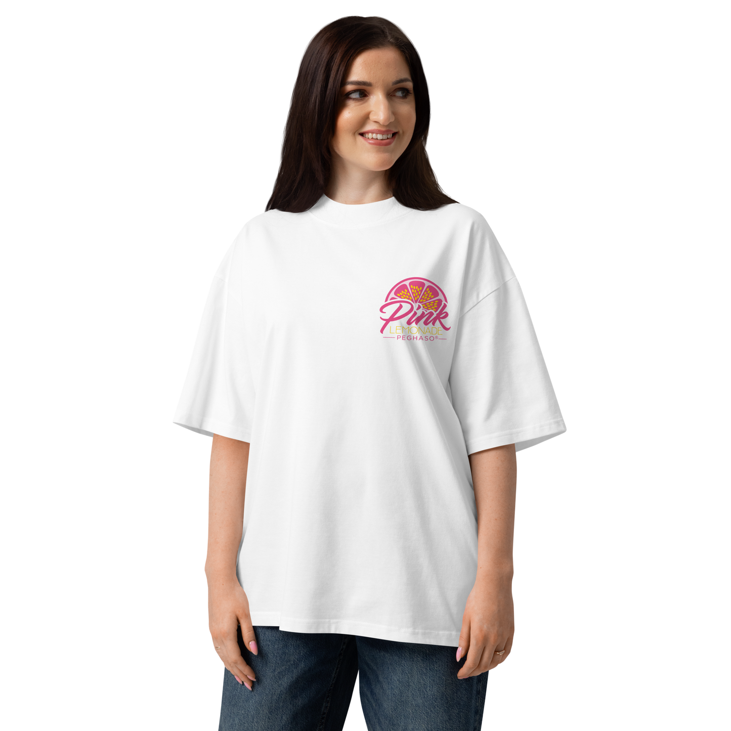 Camiseta Oversize PINK LIMONADE PEGHASO – Streetwear Premium
