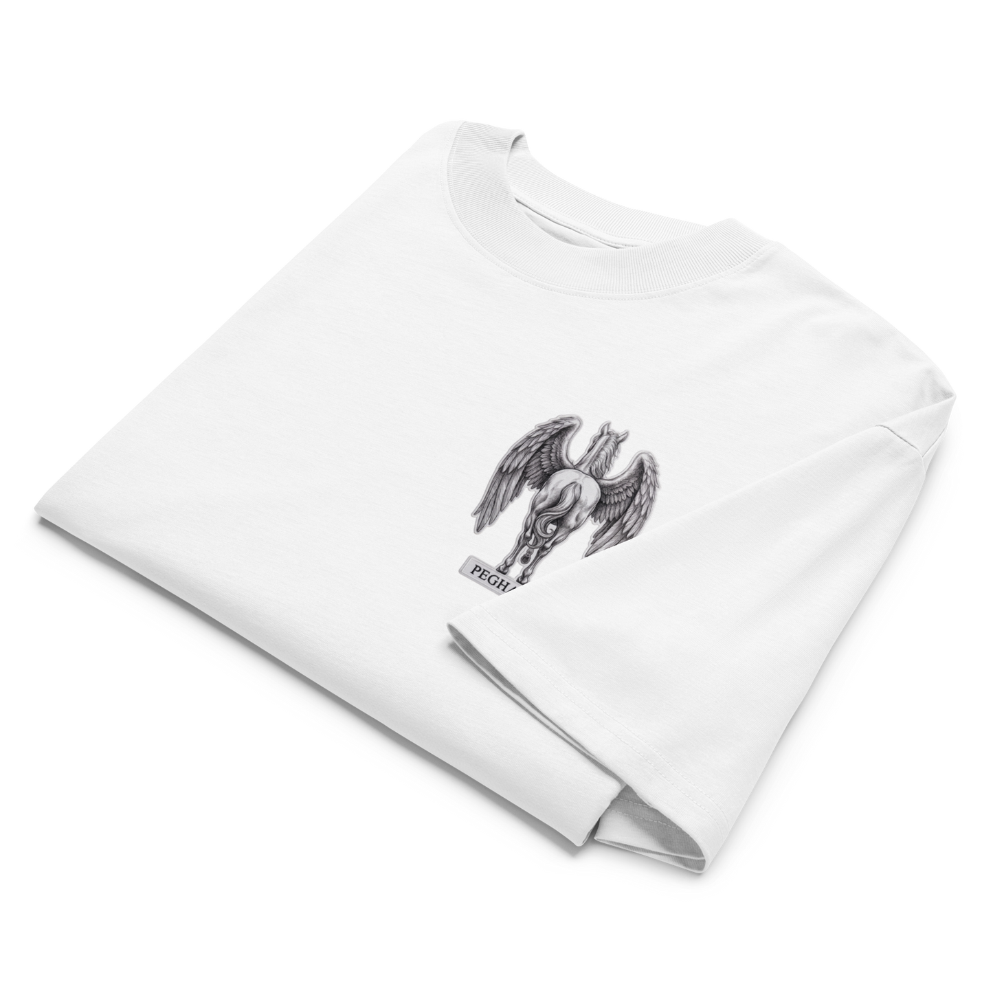 Camiseta Oversize corte Boxy Fit "Pegaso Mythic" – Streetwear de Alta Gama