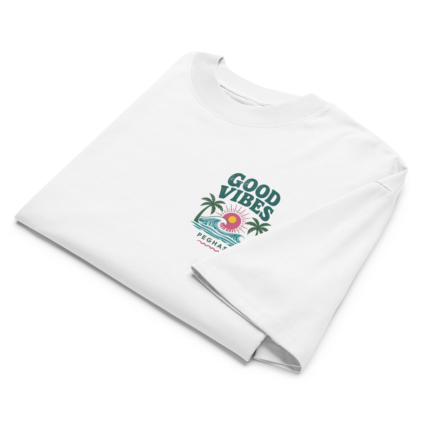 Camiseta Oversize Good Vibes 2.0 Verano 2026 | Streetwear Unisex PEGHASO