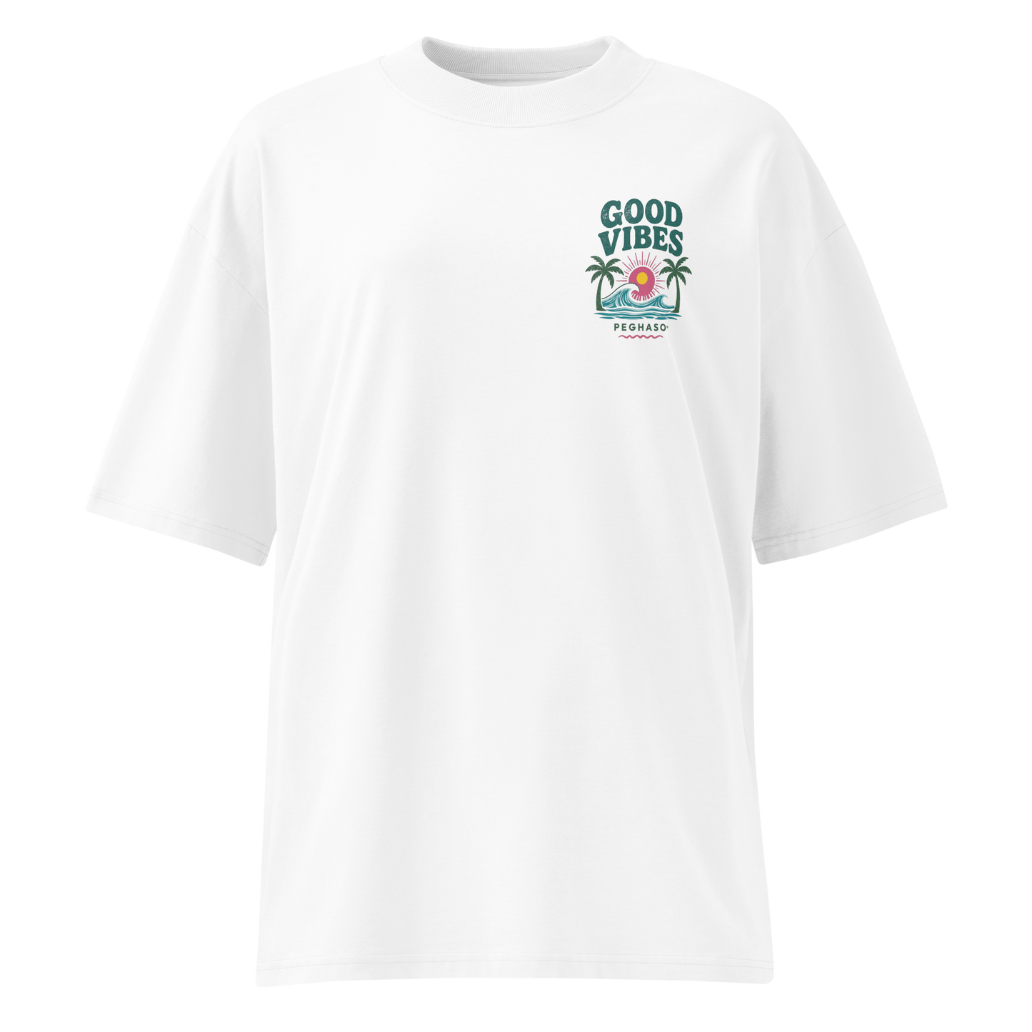 Camiseta Oversize Good Vibes 2.0 Verano 2026 | Streetwear Unisex PEGHASO