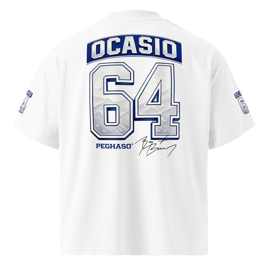 Camiseta Ocasio 64 Bad Bunny Super Bowl espalda con firma BAD BUNNY Peghaso