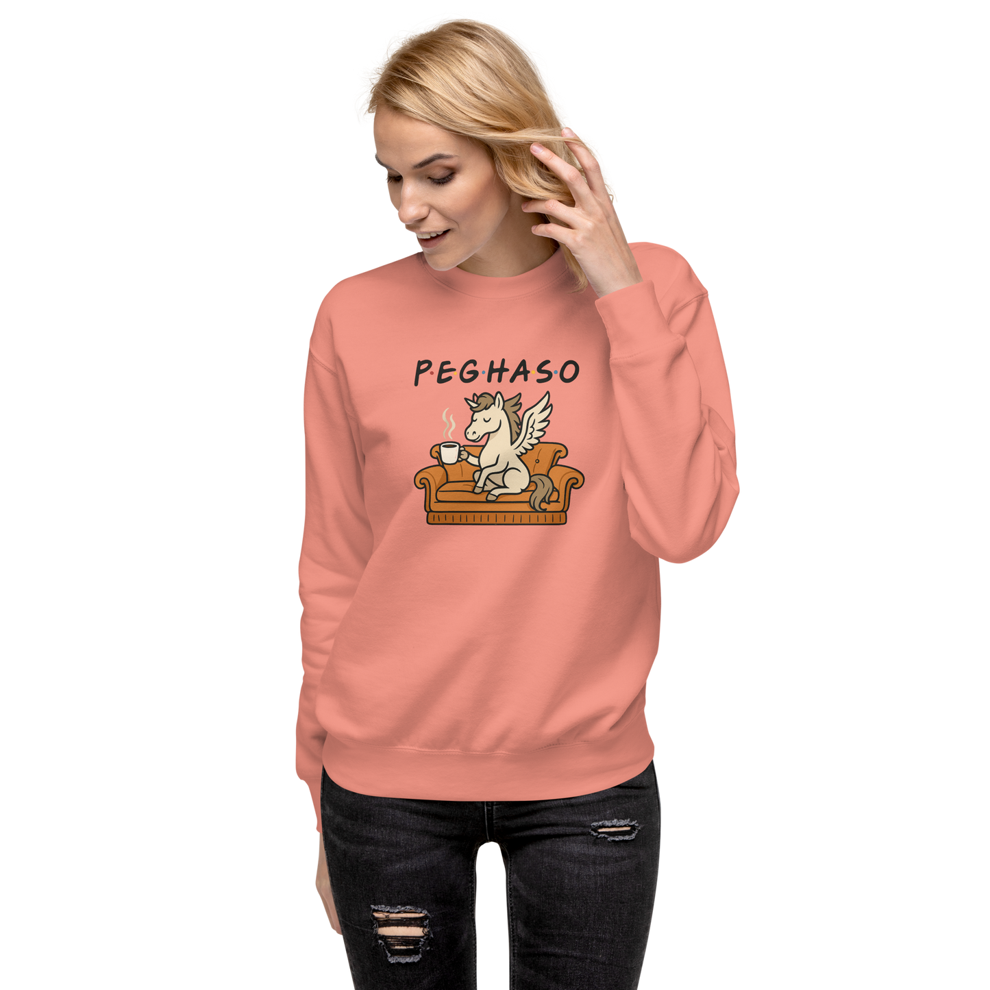 Sudadera "PEGHASO FRIENDS & COFFEE"