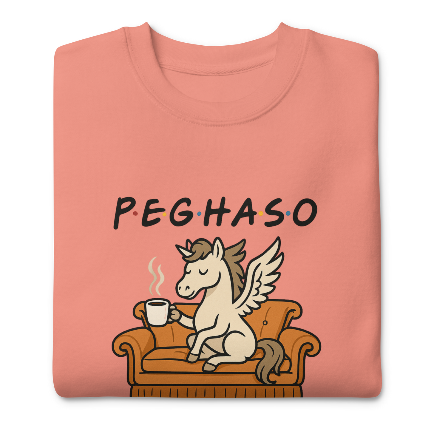Sudadera "PEGHASO FRIENDS & COFFEE"