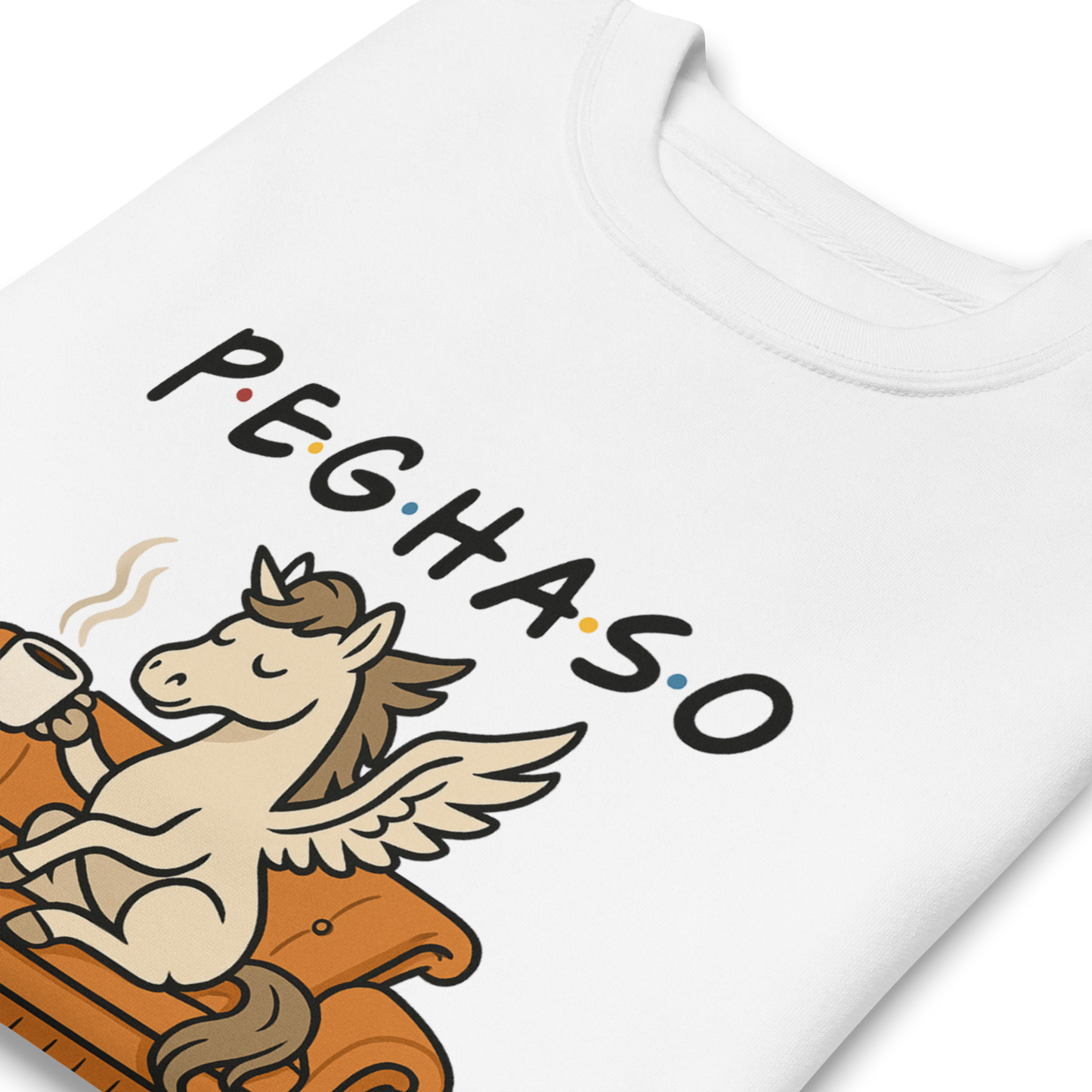 Sudadera "PEGHASO FRIENDS & COFFEE"