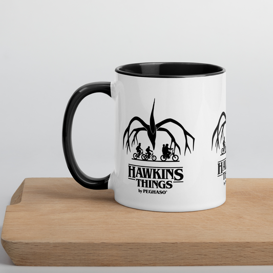 Taza Cerámica 'Hawkins Things' - Diseño Panorámico 360º Estilo Stranger Things