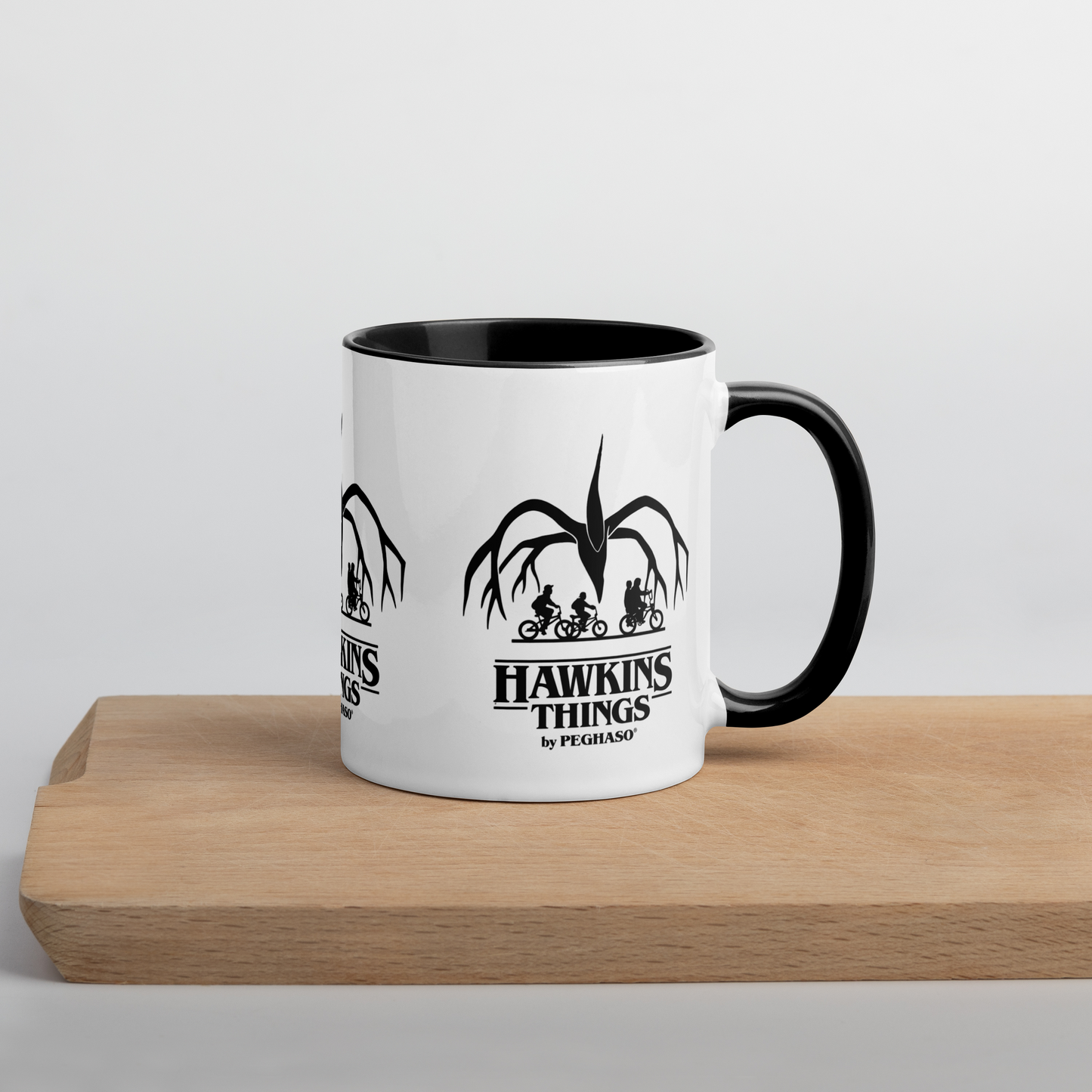 Taza Cerámica 'Hawkins Things' - Diseño Panorámico 360º Estilo Stranger Things