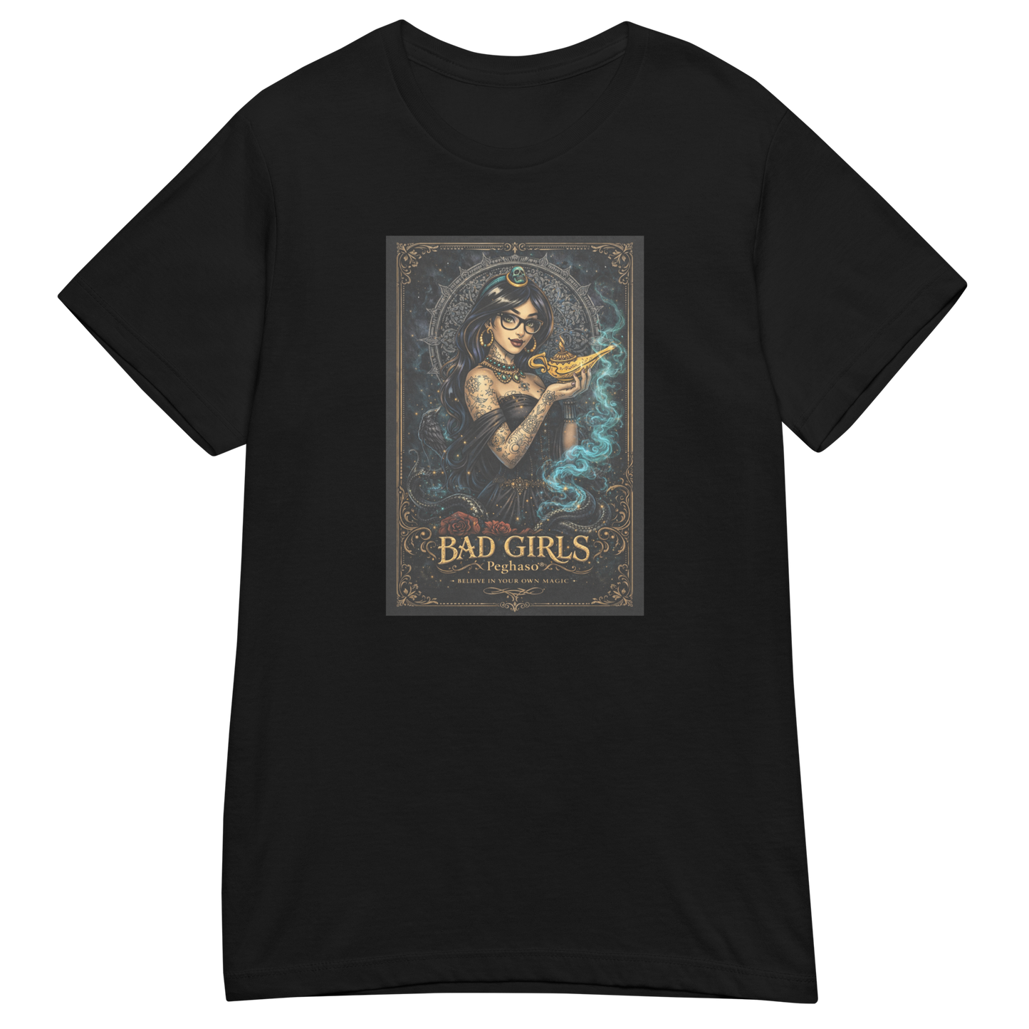 Camiseta princesas tatuadas JASMINE - Colección BAD GIRLS - PEGHASO ®