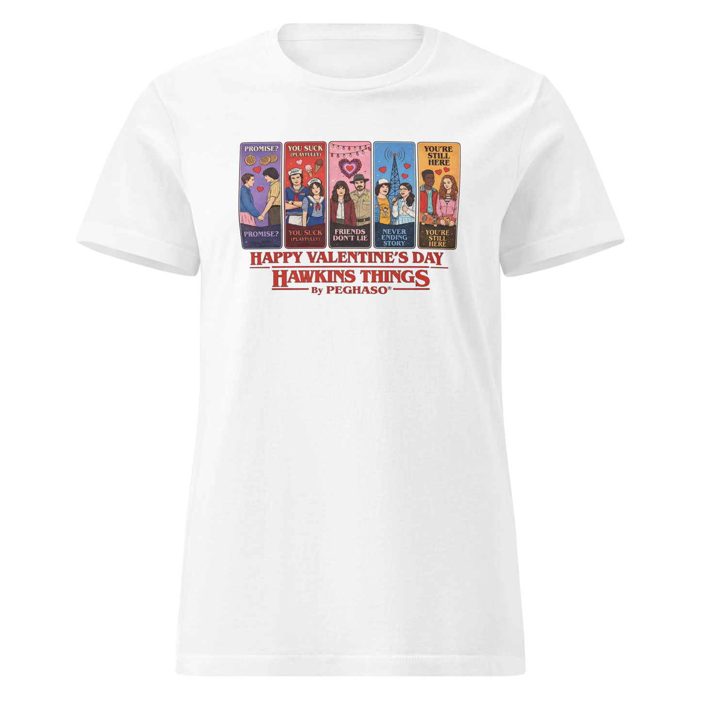 Camiseta Mujer San Valentín - Hawkins Things by PEGHASO | Edición Especial Parejas