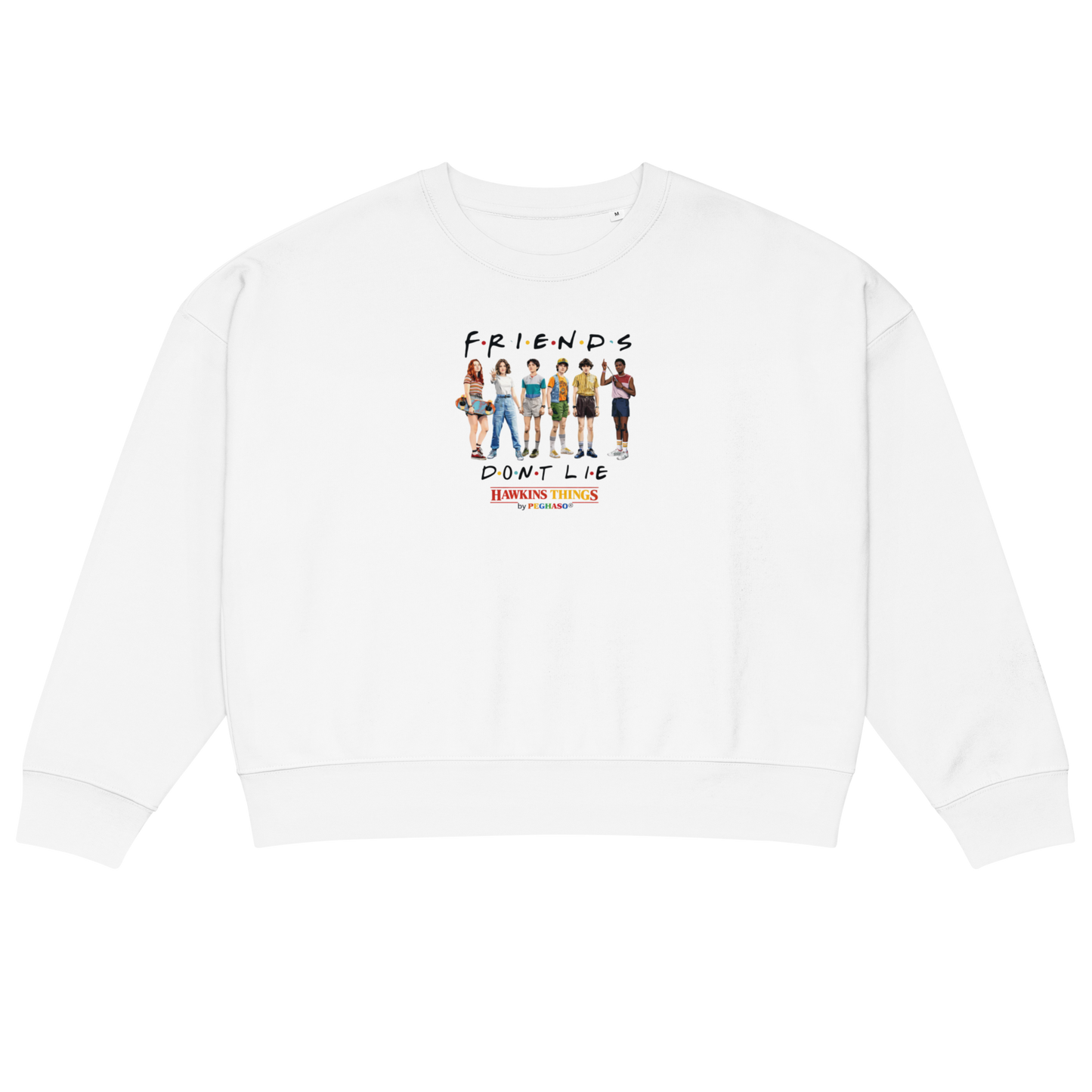 Sudadera mujer "Friends Don't Lie" – Colección Hawkins Things by PEGHASO